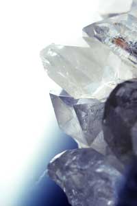 A clear quartz cluster